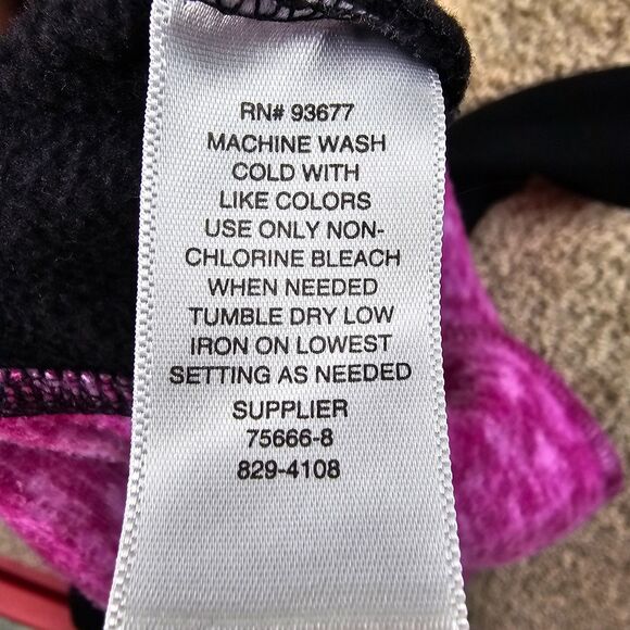 St. John's Bay Active Half-Zip Pullover Fleece Fuchsia Black Women's Size Small - Picture 6 of 10